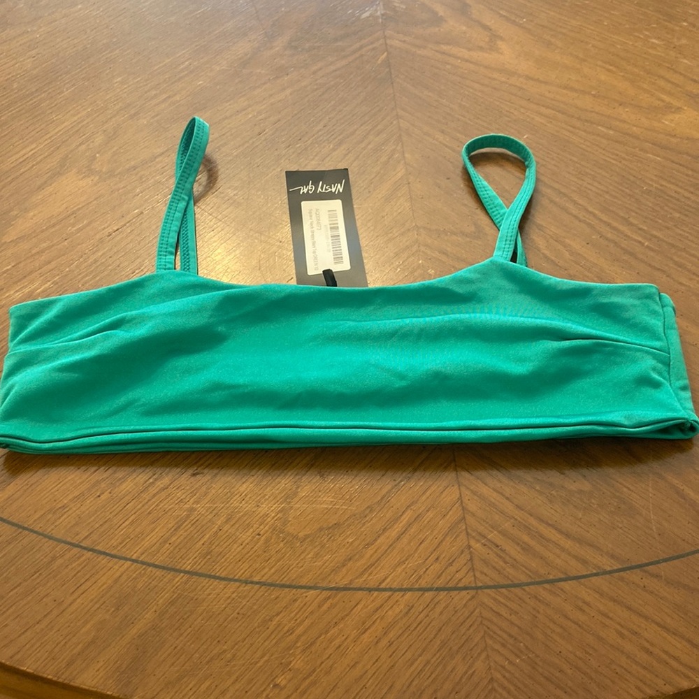 Nasty Gal Teal Bikini Top